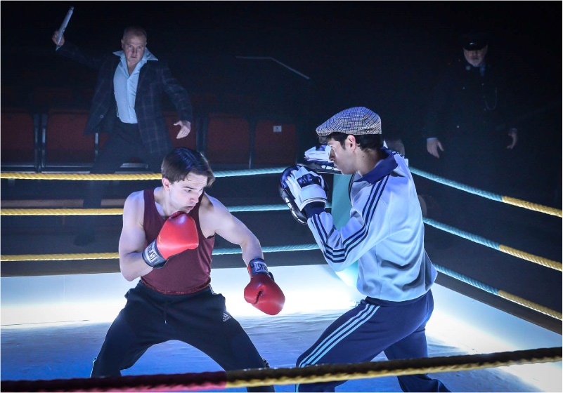 fighting in the ring